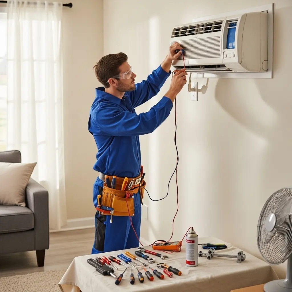 Alaşehir Baxi Baxi klima gaz dolumu ve bakım – Enerji verimliliği artırıldı. - Teknik servis örneği